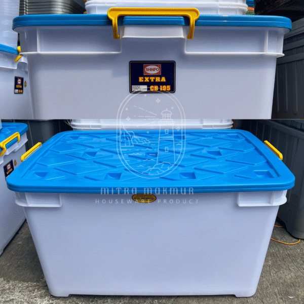 91 Shinpo - Container Box Plastik 195 Liter Roda Kontainer Box Plastik