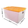 Shinpo - Container Box Plastik 195 Liter Roda Kontainer Box Plastik