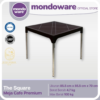 MONDOWARE MEJA PLASTIK STAINLESS MEJA CAFE SQUARE TABLE T8080 MEJA PLASTIK SANTAI
