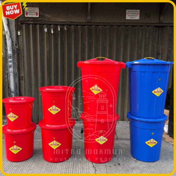 74s6yhh4 SHINPO - Ember Plastik 30 40 50 60 80 100 120 Liter Anti Pecah Ember Penampung Air Toren Tandon Air