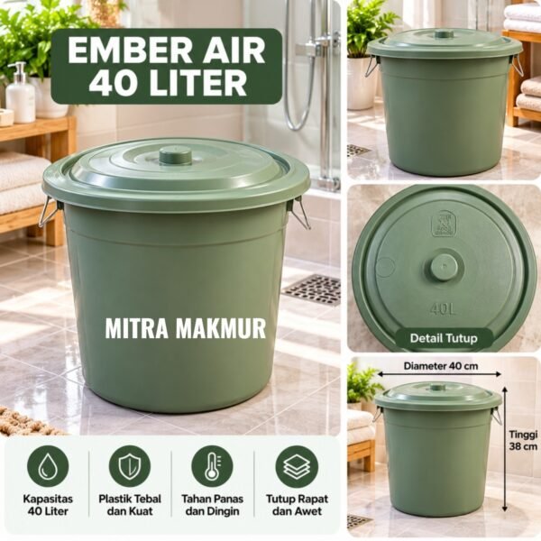 EMBER 40 LITER LIFE STAR EMBER PLASTIK / EMBER + KRAN EMBER PLASTIK 24-30-50-60-80-90-100 LITER LIFE STAR TOREN AIR TANDON