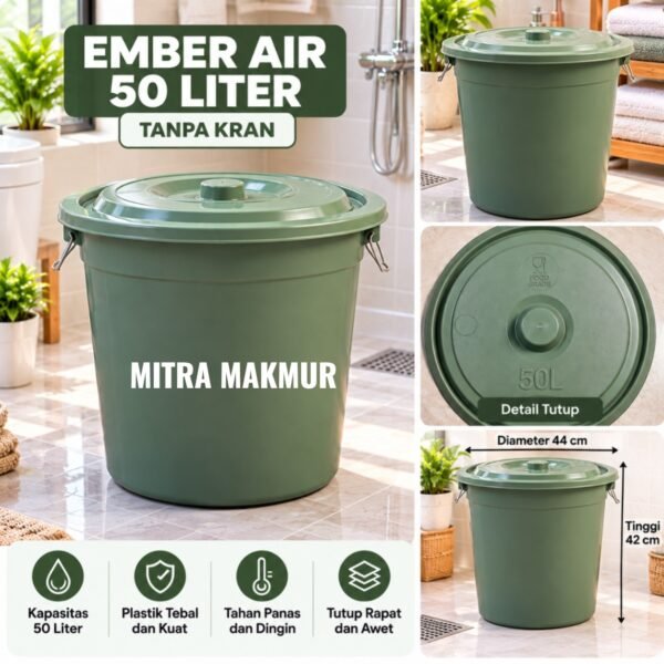 EMBER 50 LITER LIFE STAR EMBER PLASTIK / EMBER + KRAN EMBER PLASTIK 24-30-50-60-80-90-100 LITER LIFE STAR TOREN AIR TANDON