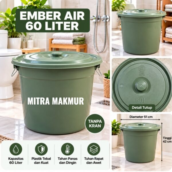 EMBER 60 LITER LIFE STAR EMBER PLASTIK / EMBER + KRAN EMBER PLASTIK 24-30-50-60-80-90-100 LITER LIFE STAR TOREN AIR TANDON