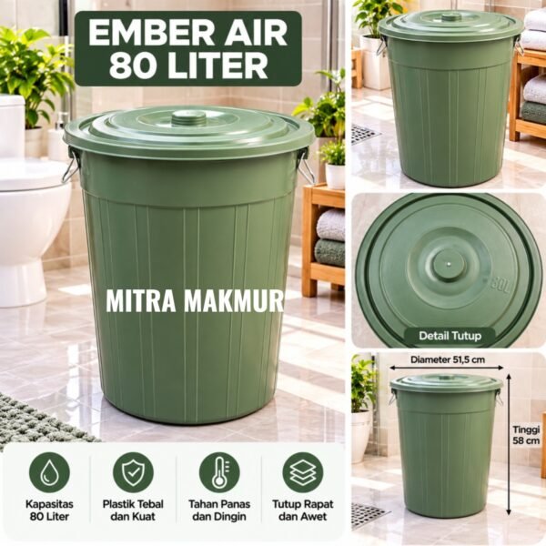 EMBER 80 LITER LIFE STAR EMBER PLASTIK / EMBER + KRAN EMBER PLASTIK 24-30-50-60-80-90-100 LITER LIFE STAR TOREN AIR TANDON