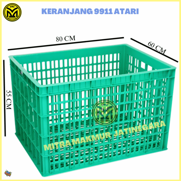 KERANJANG INDUSTRI 9911 ATARI KONTAINER JUMBO RODA KRAT BARANG