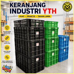 KERANJANG INDUSTRI YTH LUBANG KRAT PLASTIK YTH 19 08A 06A CONTAINER MURAH