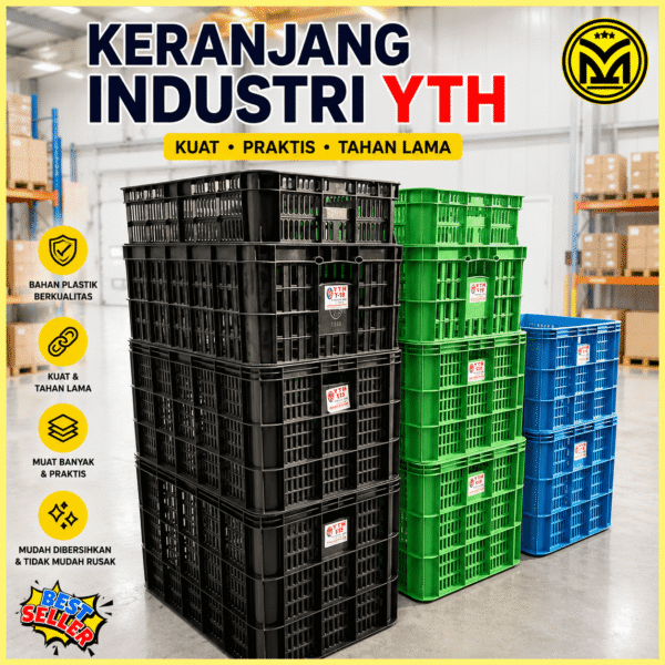 KERANJANG INDUSTRI YTH LUBANG NEW KERANJANG INDUSTRI YTH LUBANG KRAT PLASTIK YTH 19 08A 06A CONTAINER MURAH