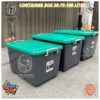 Kontainer Box Roda Atari 25 50 75 100 Liter Container Box Serbaguna Ekonomis Box Plastik Penyimpanan