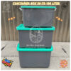 Kontainer Box Roda Atari 25 50 75 100 Liter Container Box Serbaguna Ekonomis Box Plastik Penyimpanan