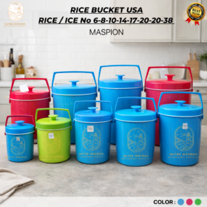 RICE BUCKET MASPION TERBARU TERMOS NASI Termos Nasi Dan Es 6 8 10 14 17 20 26 30 38 MASPION / Thermos Rice / Ice Bucket