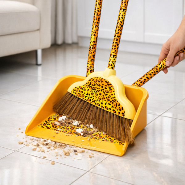 SAPU PENGKI NAGOYA MACAN-2 PAKET SAPU PENGKI NAGOYA MOTIF MACAN 1 SET ALAT KEBERSIHAN SAPU LANTAI DAN SEROK SAMPAH