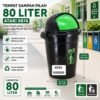 TEMPAT SAMPAH ECO DUSTBIN 50 80 LITER ATARI TONG SAMPAH PLASTIK KERANJANG SAMPAH