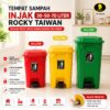 TEMPAT SAMPAH INJAK ROCKY 30 50 70 LITER TONG SAMPAH INJEK PLASTIK DUSTBIN TAIWAN