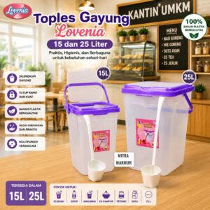 TOPLES ES BUAH + GAYUNG 15 25 LITER TOPLES GAYUNG LOVENIA KONTAINER ES BUAH PLASTIK