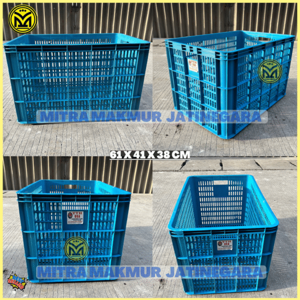 KERANJANG INDUSTRI YTH LUBANG KRAT PLASTIK YTH 19 08A 06A CONTAINER MURAH