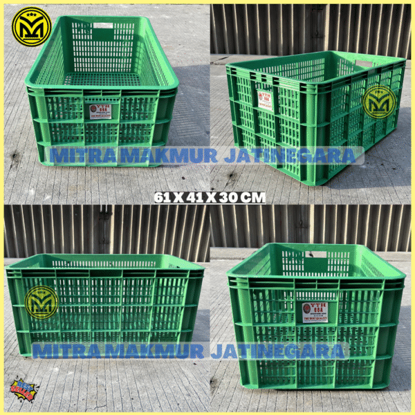KERANJANG INDUSTRI YTH LUBANG KRAT PLASTIK YTH 19 08A 06A CONTAINER MURAH