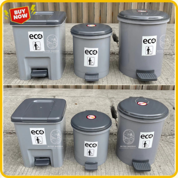 fz6rmr0w Tempat Sampah Injak Atari 5 - 10 Liter Bulat dan Kotak / Tong Sampah Medis Atari
