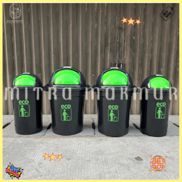 ktv1c8d4 KARGO TEMPAT SAMPAH ECO DUSTBIN 50 80 LITER ATARI TONG SAMPAH PLASTIK KERANJANG SAMPAH