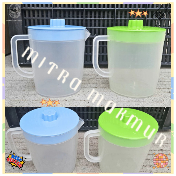 mukhfsc4 TEKO AIR 1,2 LITER PLASTIK YTH JUG PLASTIK MURAH PITCHER TEKO PLASTIK EKONOMIS YTH