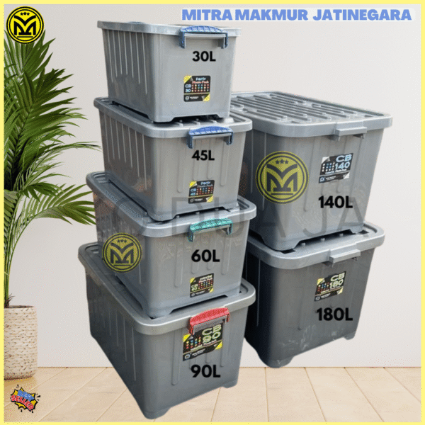 CONTAINER BOX MPW 60 90 140 180 Liter KONTAINER BOX TEMPAT PENYIMPANAN BOX STORAGE