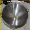 WAJAN STAINLESS STEEL JUMBO KUALITAS PREMIUM KUALI CEKUNG PENGGORENGAN BESAR UKURAN 50 60 70 80 CM