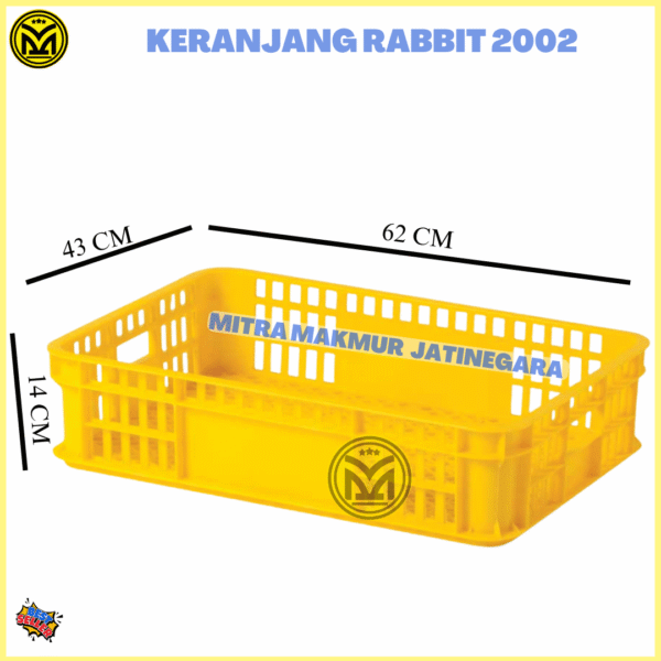 KERANJANG INDUSTRI RABBIT PLASTIK TEBAL 2001 2002 2003 2004 2006 2008 KRAT PLASTIK