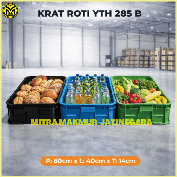 KONTAINER INDUSTRI KRAT ROTI SAYUR YTH 285 B RAPAT KERANJANG INDUSTRI BAK SEGI SERBAGUNA MURAH