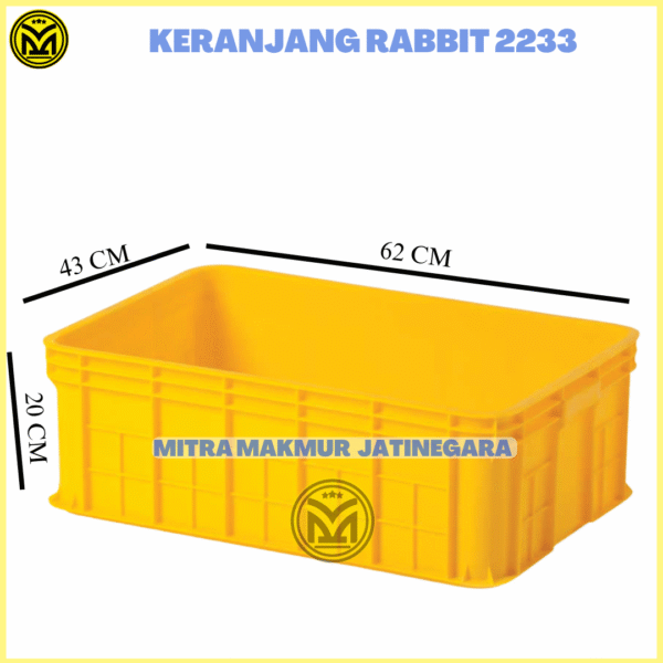 KONTIANER INDUSTRI RABBIT PLASTIK TEBAL 2233 2244 2266 2288  KRAT PLASTIK CONTAINER BOX