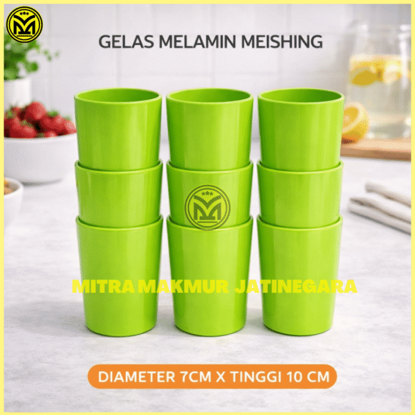 GELAS TINGGI MELAMIN MEISHING 300 ML GELAS TEH KOPI CANGKIR GELAS MURAH FOOD GRADE TAHAN PANAS