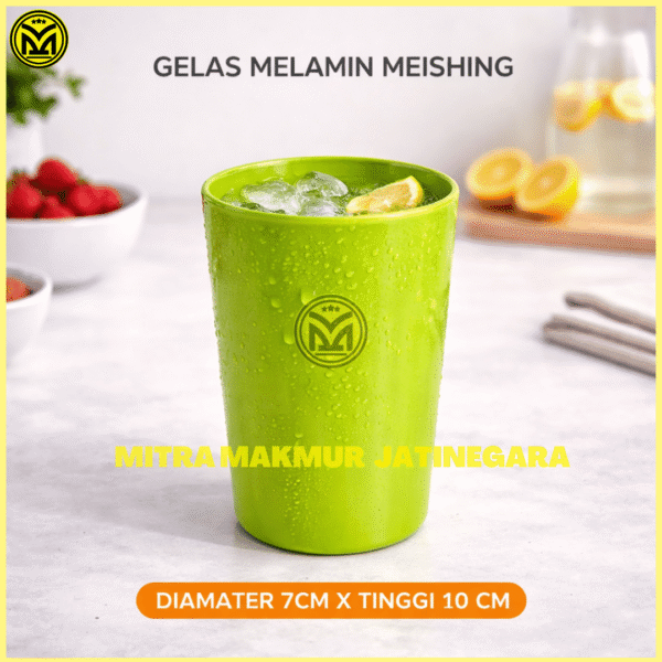 GELAS TINGGI MELAMIN MEISHING 300 ML GELAS TEH KOPI CANGKIR GELAS MURAH FOOD GRADE TAHAN PANAS