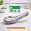 SENDOK BEBEK STAINLESS CLASSIC KOMODO (2) Sendok Bebek Classic Stainless Steel Food Grade Set 12 Pcs Komodo Sendok Soup Stenliss Sendok MBG