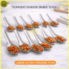 SENDOK BEBEK STAINLESS CLASSIC KOMODO (4) Sendok Bebek Classic Stainless Steel Food Grade Set 12 Pcs Komodo Sendok Soup Stenliss Sendok MBG