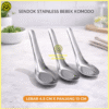 SENDOK BEBEK STAINLESS CLASSIC KOMODO (5) Sendok Bebek Classic Stainless Steel Food Grade Set 12 Pcs Komodo Sendok Soup Stenliss Sendok MBG