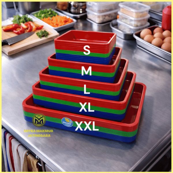 NAMPAN PLASTIK WARNA TEMPAT SAJI MAKANAN BAKI PLASTIK TANTOS WADAH SAJI TANTOS S M L XL XXL