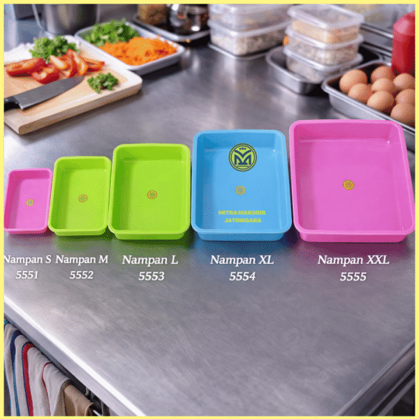 NAMPAN PLASTIK WARNA TEMPAT SAJI MAKANAN BAKI PLASTIK TANTOS WADAH SAJI TANTOS S M L XL XXL