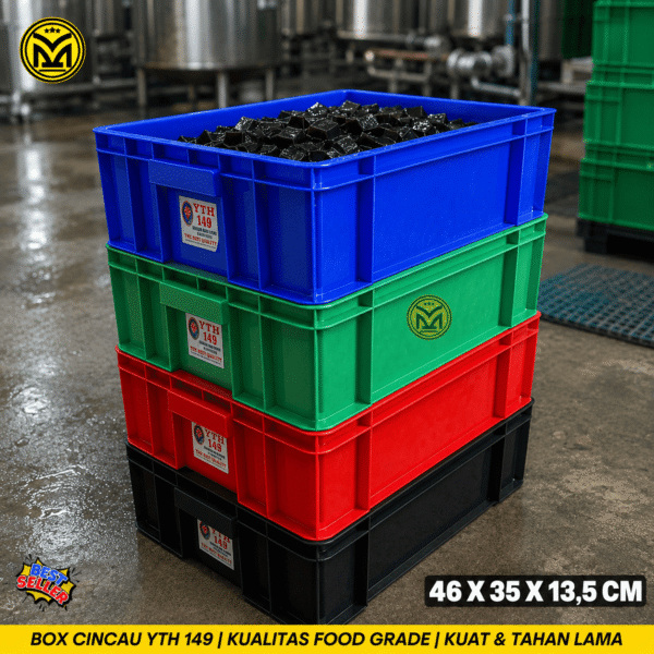 BOX CINCAU YTH 149-2 BOX KOLAM IKAN BOX FILTER AIR YTH 149 KONTAINER BOX INDUSTRI KRAT PLASTIK BOX CINCAU MAGOT