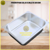 FOOD PAN POLOS 1/2 32,5 X 26,5 X 10 CM WAJAN MAKANAN STAINLESS WADAH LOYANG