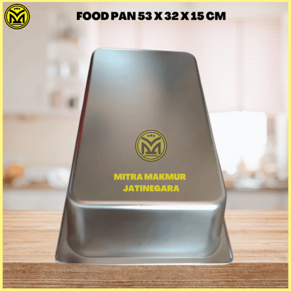 FOOD PAN 53 X 32 X 15 CM (3) FOOD PAN 1/1 53 X 32 X 15 CM WAJAN MAKANAN STAINLESS WADAH LOYANG