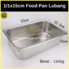FOOD PAN LUBANG 1/1 53 X 32 X 15 CM WAJAN MAKANAN STAINLESS WADAH SARINGAN