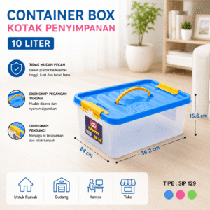 Container Box SHINPO 10 Liter Kontainer Box Tempat Penyimpanan Barang