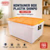 Container Box Shinpo Plastik 195 Liter Roda Kontainer Box Plastik Serbaguna Jumbo
