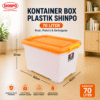KONTAINER BOX PLASTIK CONTAINER BOX PENYIMPANAN BARANG UKURAN 70 Liter SHINPO CB 70