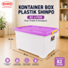 KONTAINER BOX PLASTIK CONTAINER BOX PENYIMPANAN BARANG UKURAN 82 Liter SHINPO CB 82