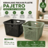 Pajero Jumbo Plastik Keranjang Baju Pajero Laundry Keranjang Pakaian Kotor Bersih Keranjang Baju