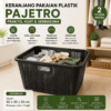 Pajero Jumbo Plastik Keranjang Baju Pajero Laundry Keranjang Pakaian Kotor Bersih Keranjang Baju