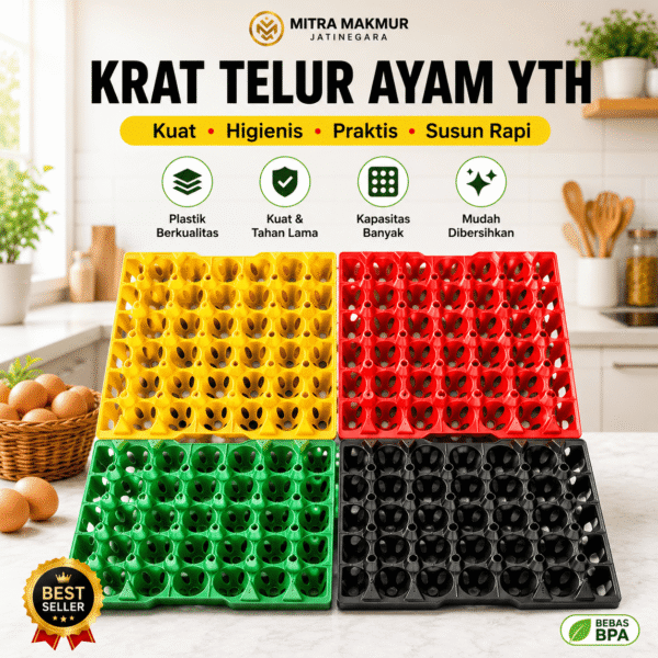 KRAT TELUR AYAM -1 Tempat Telur Keranjang Telor Rak Telur Plastik Tray 30 butir Rak Telor Plastik Egg Tray Krat Telur