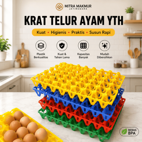 KRAT TELUR AYAM -2 Tempat Telur Keranjang Telor Rak Telur Plastik Tray 30 butir Rak Telor Plastik Egg Tray Krat Telur