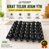 KRAT TELUR AYAM HITAM Tempat Telur Keranjang Telor Rak Telur Plastik Tray 30 butir Rak Telor Plastik Egg Tray Krat Telur