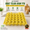 KRAT TELUR AYAM KUNING Tempat Telur Keranjang Telor Rak Telur Plastik Tray 30 butir Rak Telor Plastik Egg Tray Krat Telur