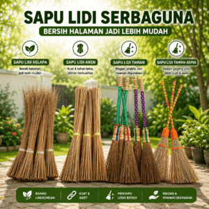 Sapu Lidi Taman Sapu Taman Gagang Floor Garden Sapu Lidi Aren Kelapa Aspia
